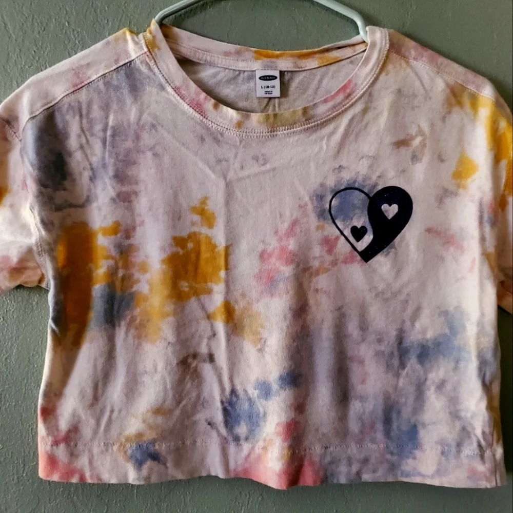 Old Navy Cropped Tie Dye T Shirt